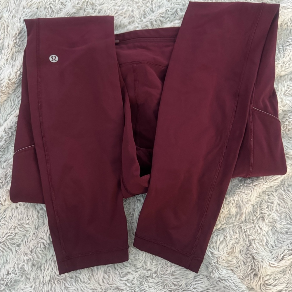 Lululemon Burgundy Leggings
